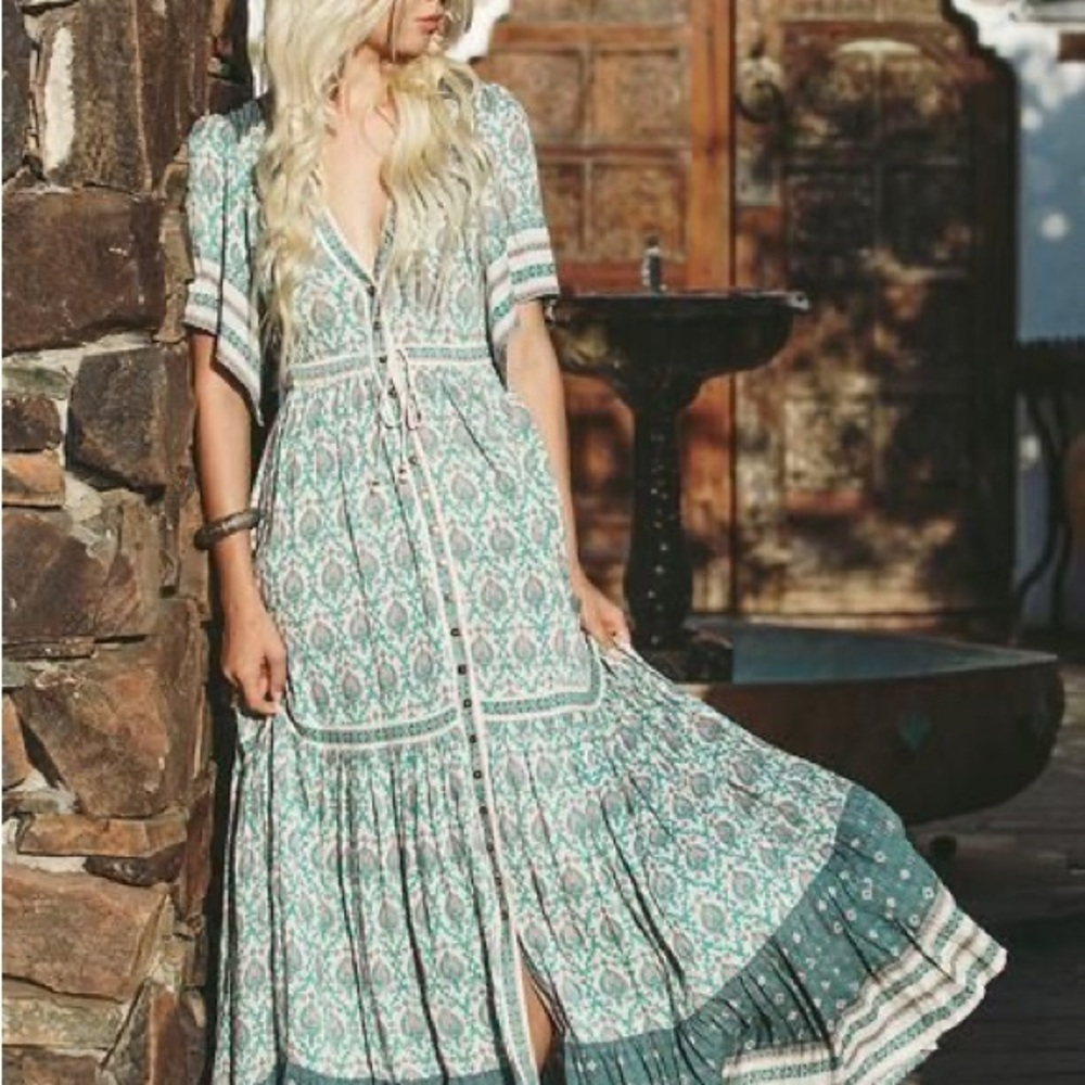 Spell Oracle Maxi Dress - Sage - Spell & The Gypsy Collective